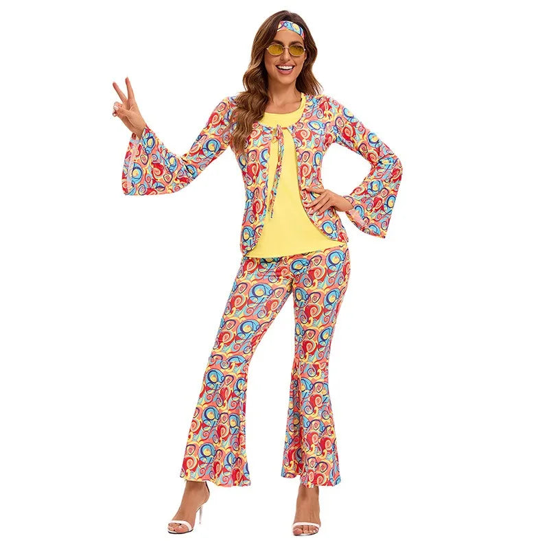 Déguisement Couple Hippie Bohème Années 70 – vue 2
