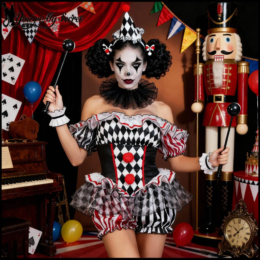 Combinaison Clown Sexy Femme – Dompteuse de Cirque – vue 5