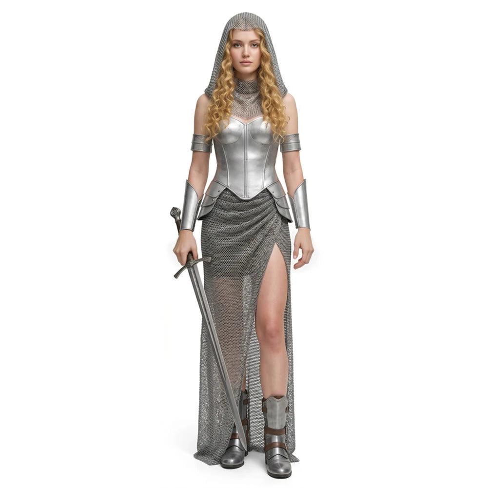 Déguisement Chevalière Médiévale Femme – Fausse Armure – vue 4