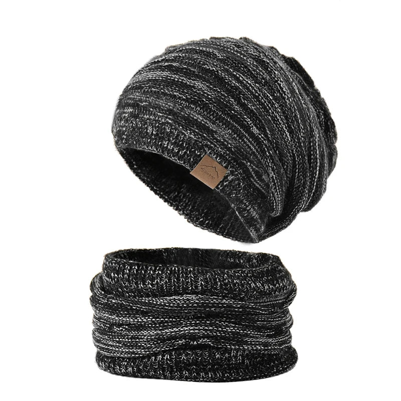 Ensemble Bonnet et Écharpe Hiver – Plusieurs Couleurs