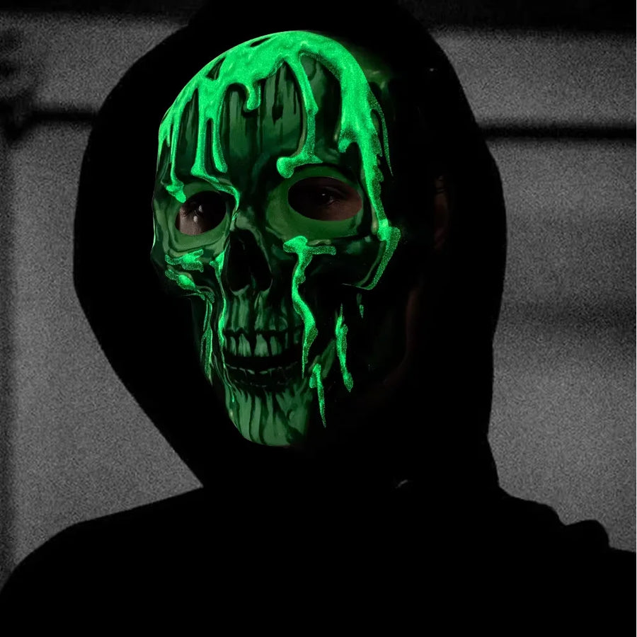 Masque Tête de Mort Phosphorescent Intégral