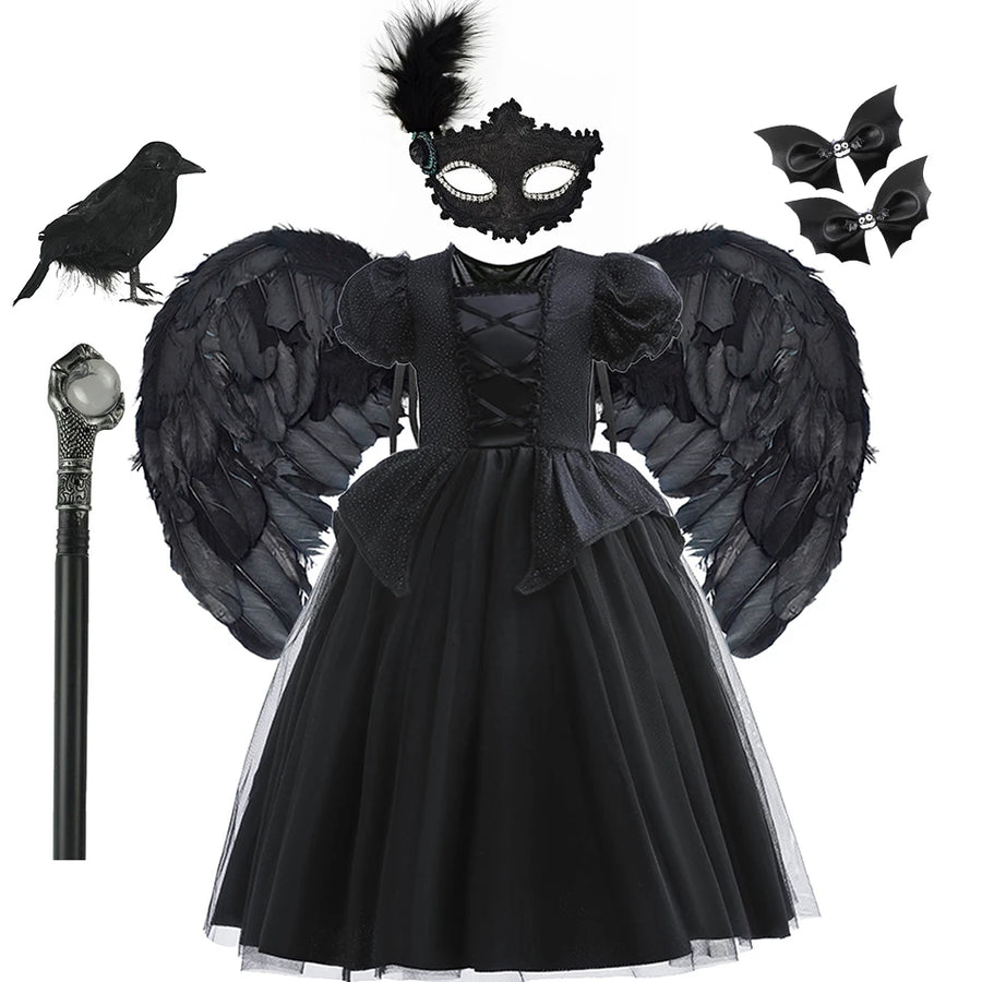 Déguisement Sorcière Gothique Fille – Robe ou Accessoires