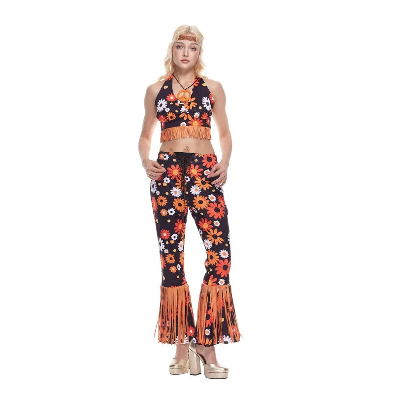 Déguisement Hippie Flower Power Femme – vue 6
