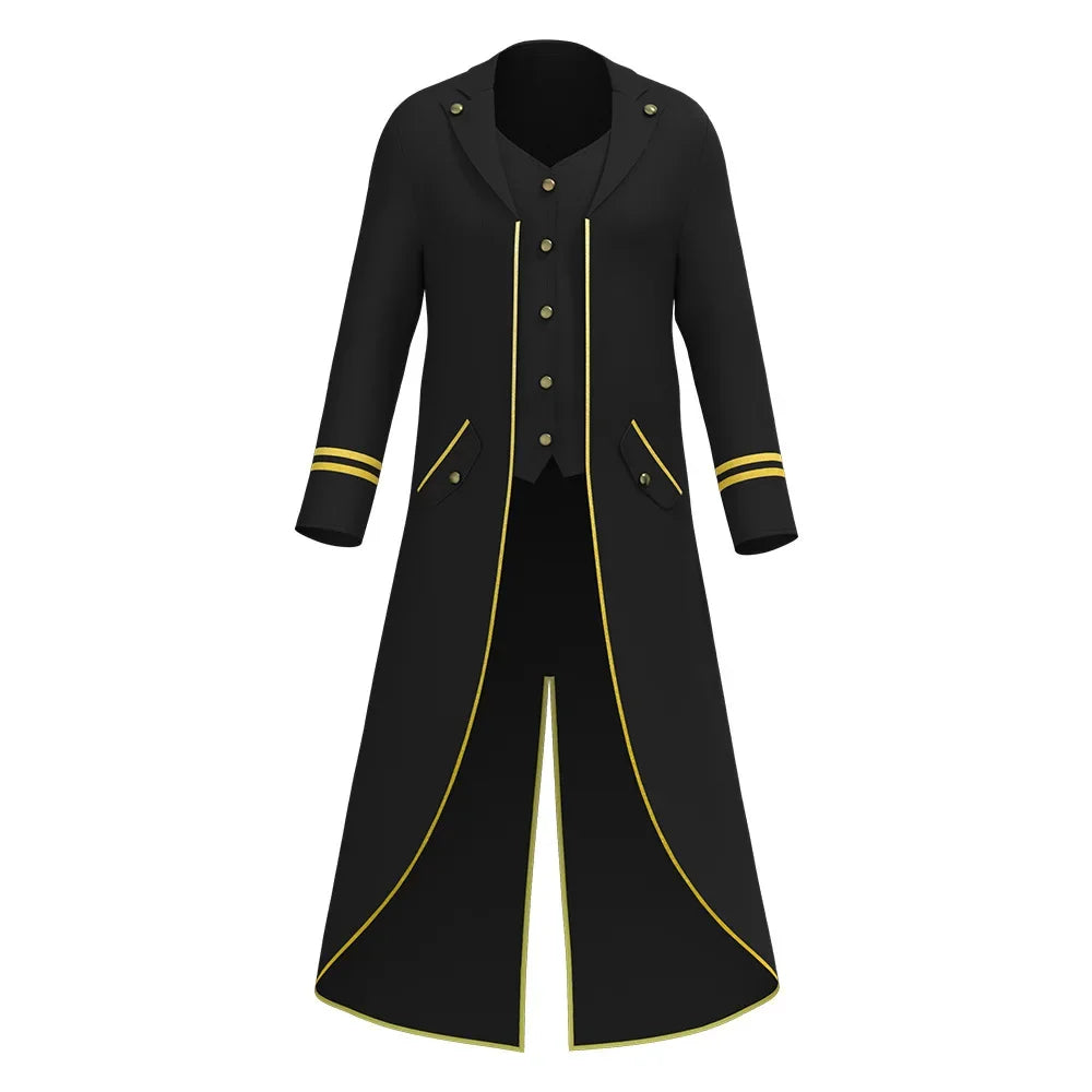Veste Queue-de-Pie Steampunk Gothique Homme – vue 9