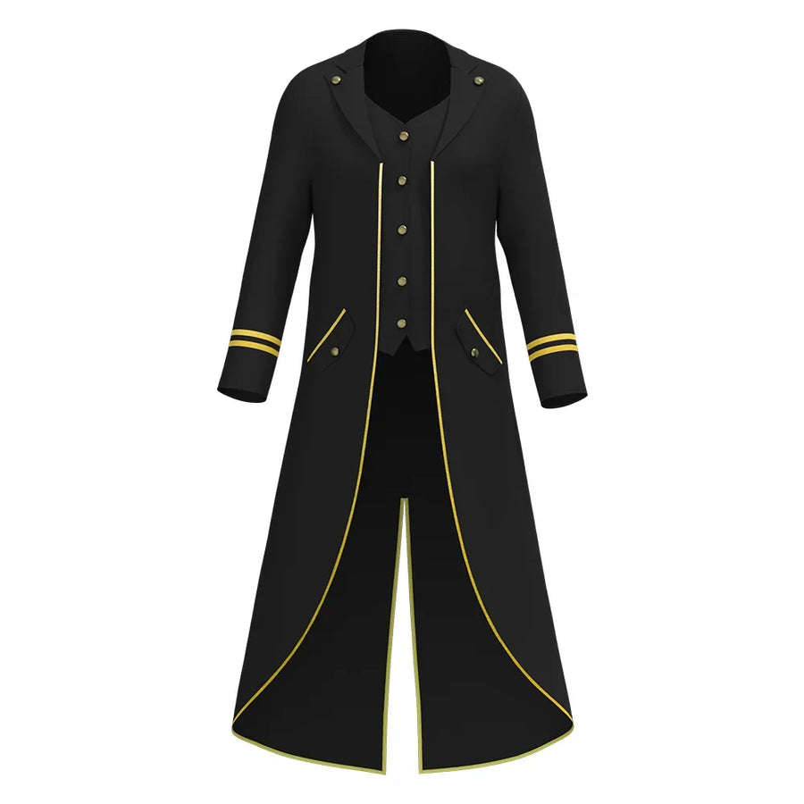 Veste Queue-de-Pie Steampunk Gothique Homme – vue 9