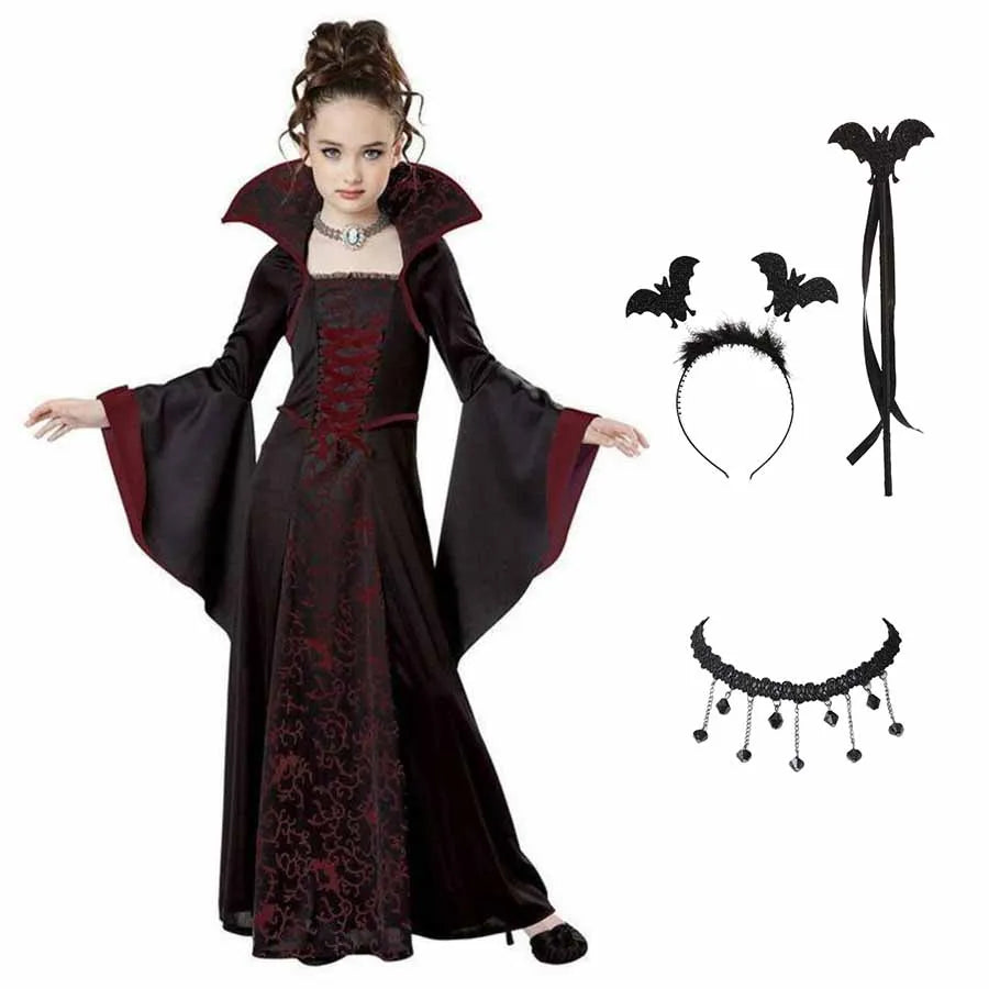 Robe Tutu Longue Vampire Fille