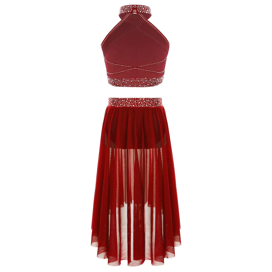 Tenue de Danse Lyrique pour Fille — Top Pailleté et Jupe – vue 2