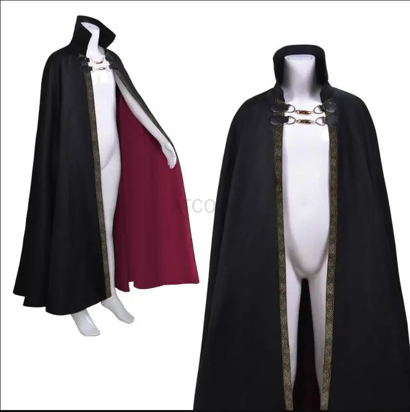 Cape de Vampire Gothique Steampunk à Chaîne