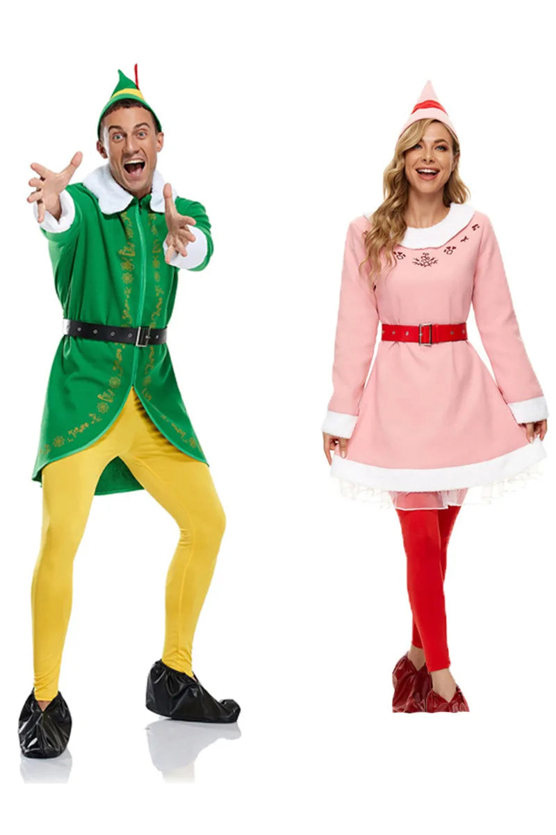 Déguisement Lutin de Noël Vert Homme ou Femme – XS à 3XL