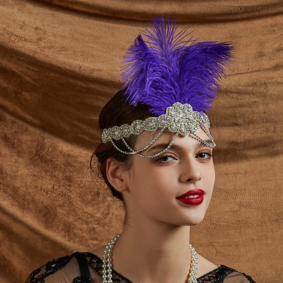 Bandeau à Plumes Gatsby Années 20 – Plusieurs Modèles