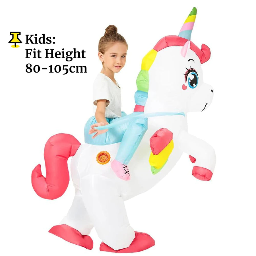 Déguisement Licorne à Chevaucher Gonflable – Plusieurs Tailles