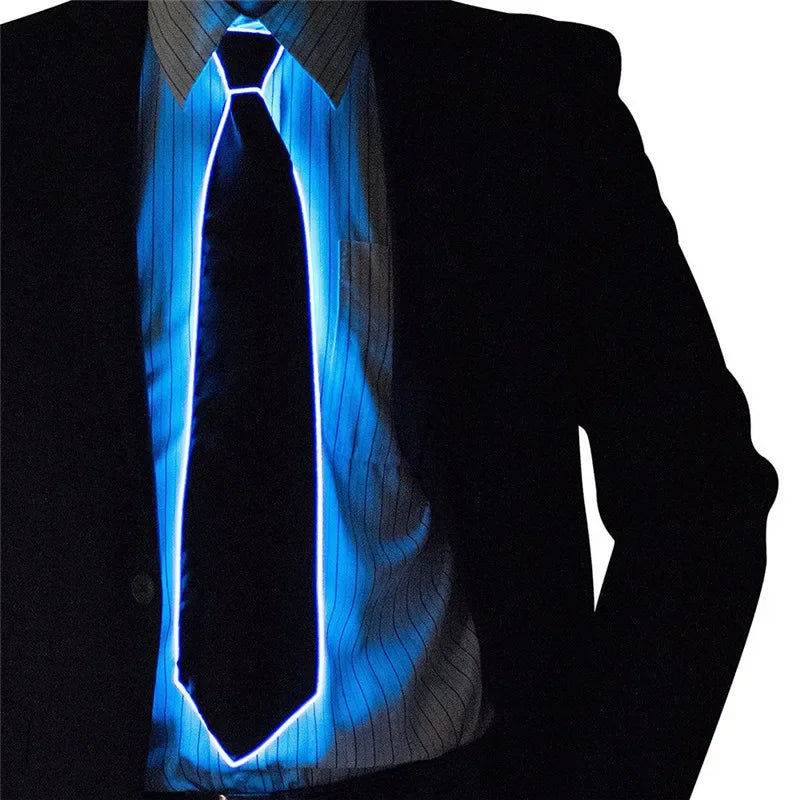 Cravate Lumineuse LED Néon – Accessoire de Fête Homme – vue 5
