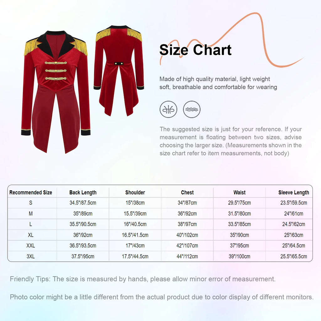 Veste de Monsieur Loyal Femme – Queue-de-Pie en Velours à Épaulettes – vue 6
