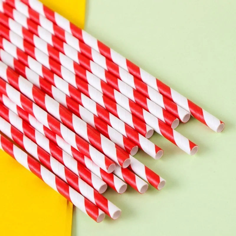 Pailles en Papier Colorées Épaisses - Lot de 25 – vue 9
