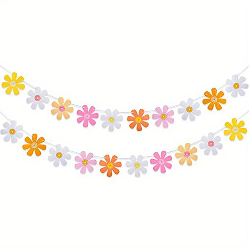 Guirlande Fleurs pour Anniversaire – Ensemble Décoratif