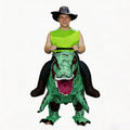 Déguisement Gonflable T-Rex à Chevaucher - Costume Dinosaure Halloween – vue 9