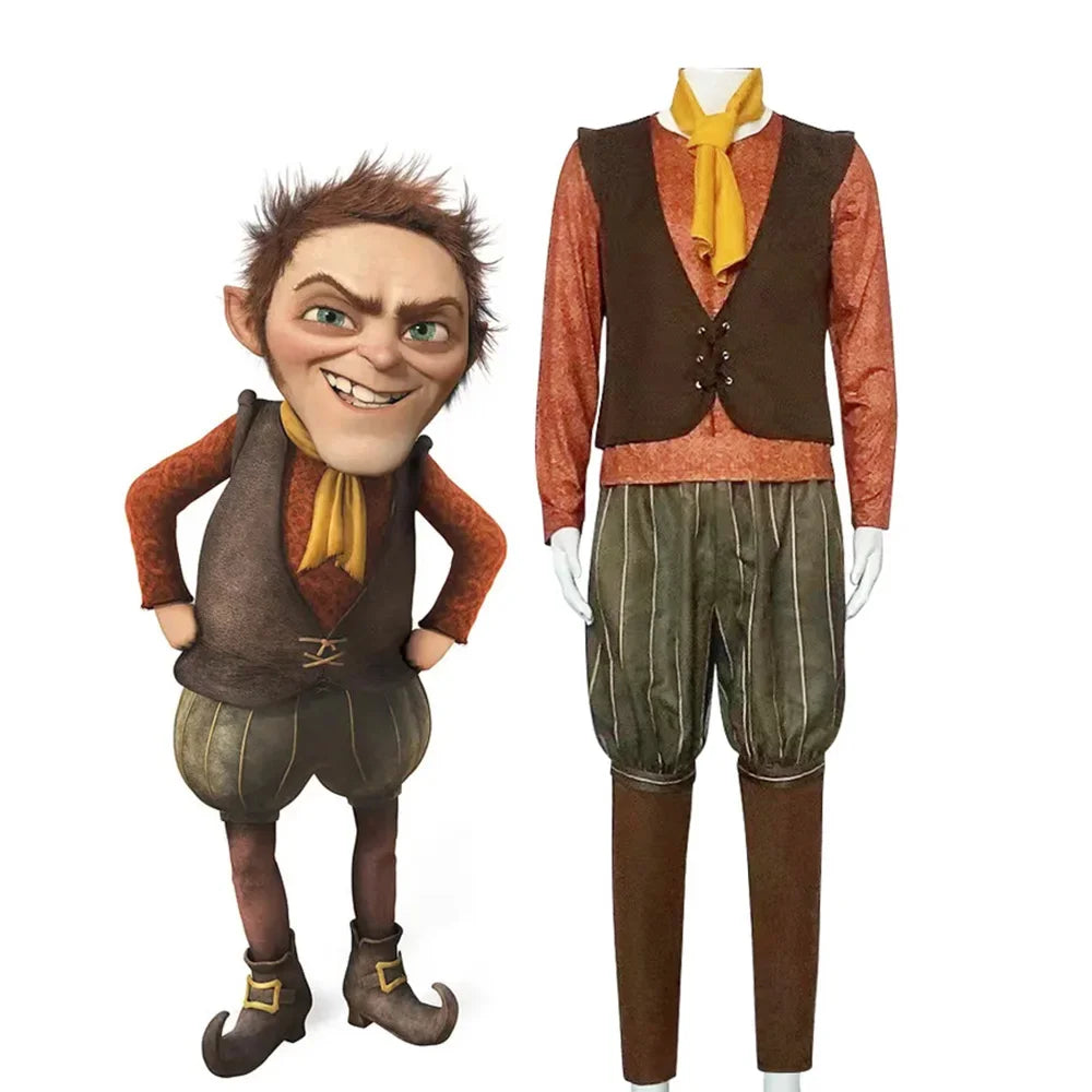 Costume Lutin Fantastique – Gilet et Pantalon, Plusieurs Tailles