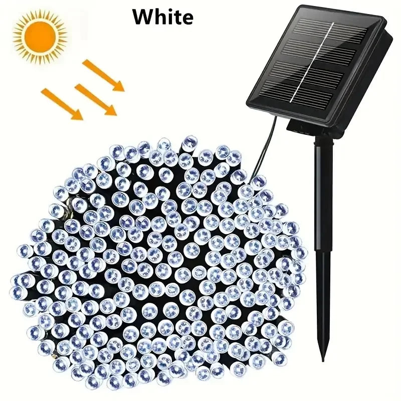 Guirlande lumineuse LED solaire extérieur Noël – vue 10