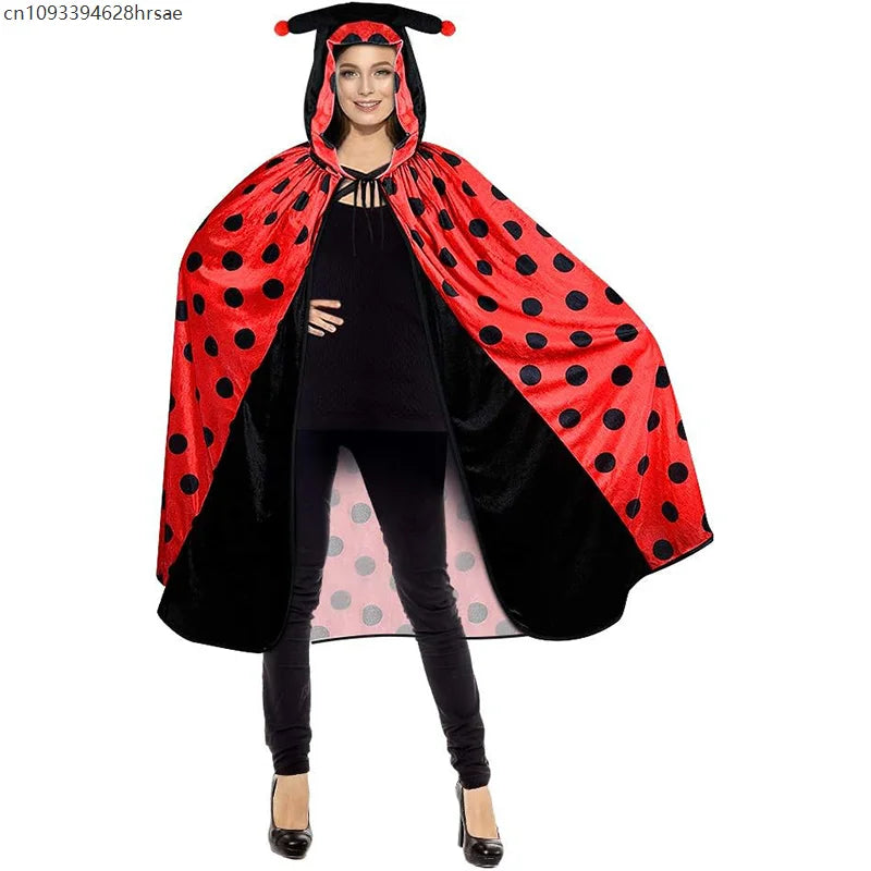 Cape à Capuche Coccinelle Femme