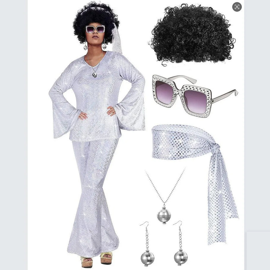 Tenue Disco Années 70 Complète Femme