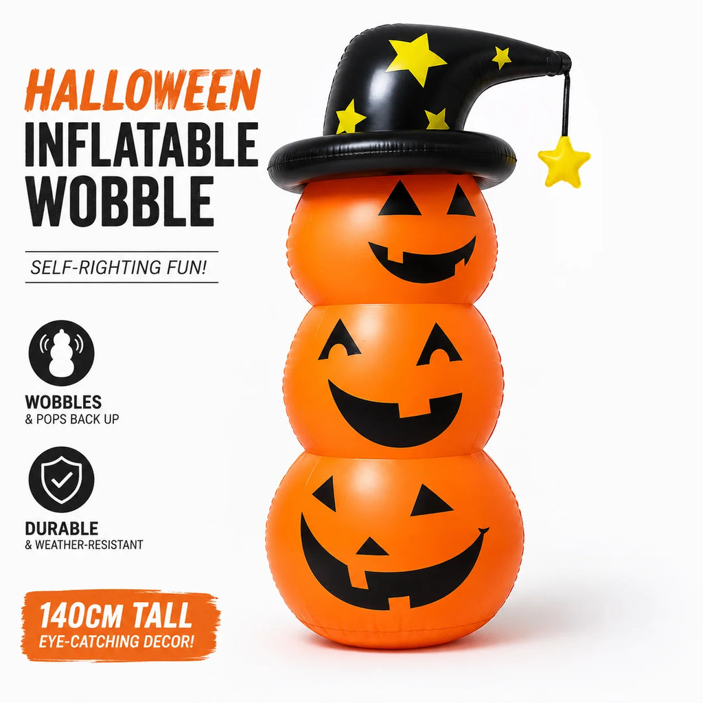 Citrouilles Gonflables Lumineuses Halloween – Décoration Jardin