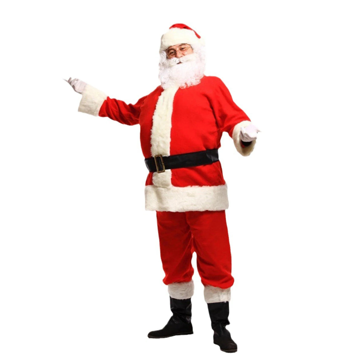 Costume Père Noël Adulte – Ensemble 6 Pièces, S à 3XL