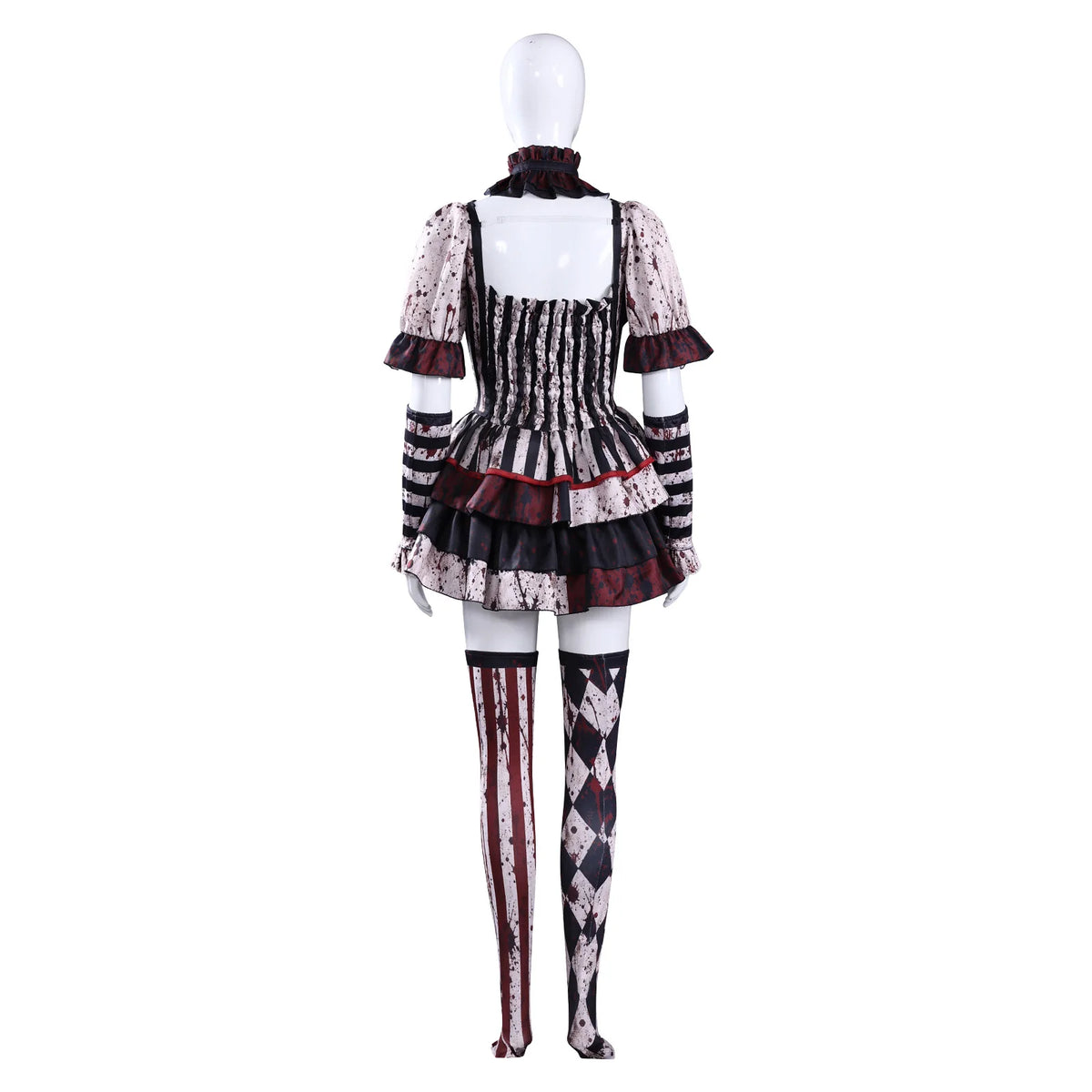 Déguisement Clown Tueur Femme avec Ras-de-Cou – vue 5