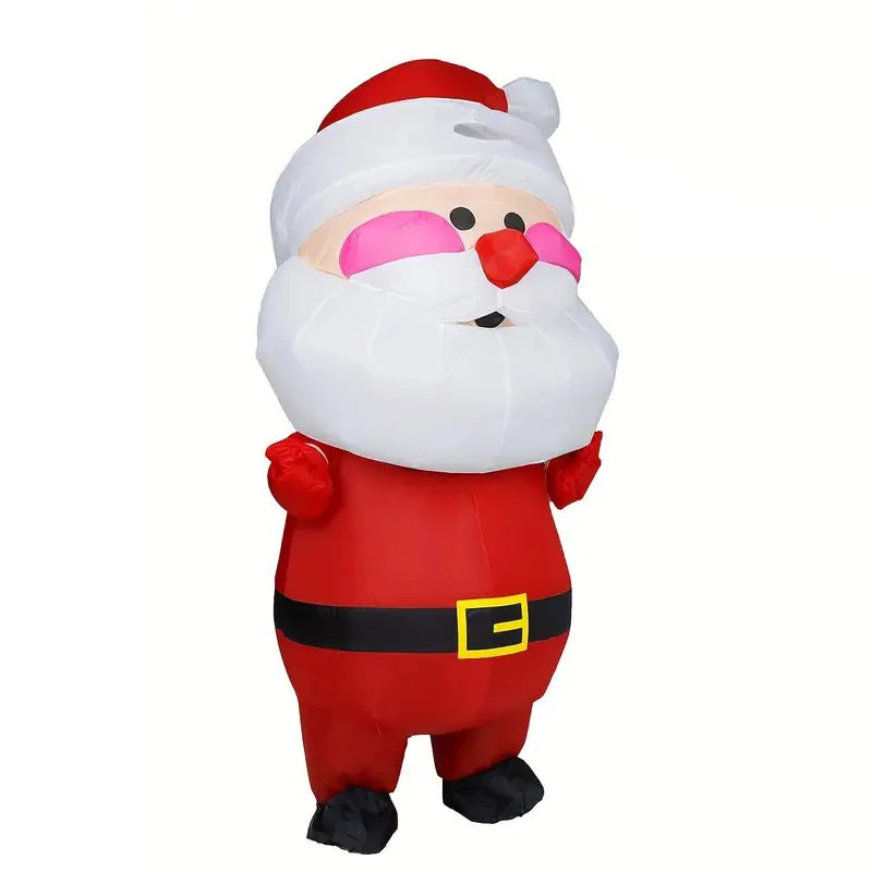 Déguisement Gonflable Père Noël Grosse Tête – vue 3
