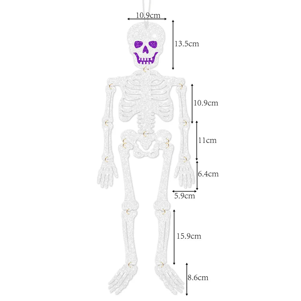 Suspension Squelette Halloween – Blanche ou Noire