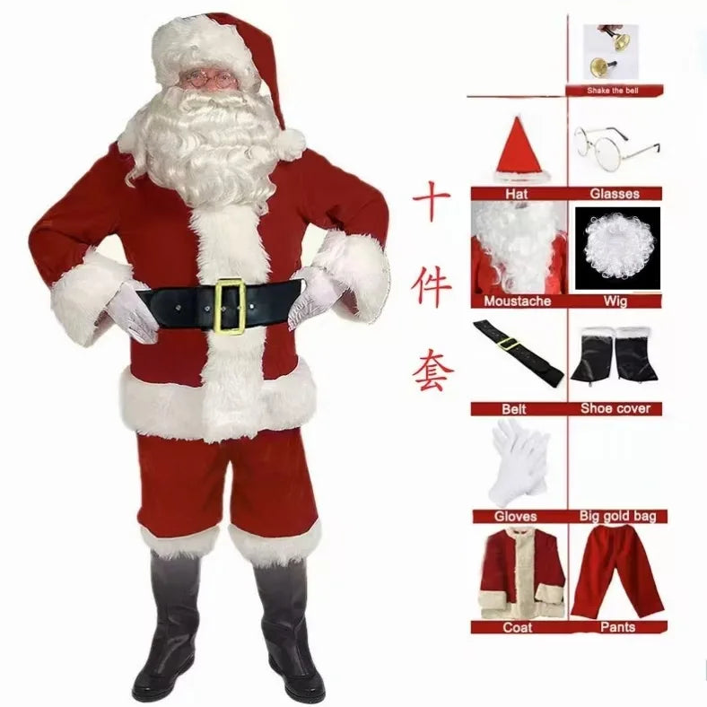 Costume de Père Noël – Tenue de Fête – vue 9
