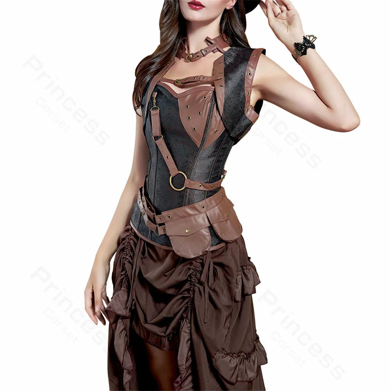 Robe Corset Pirate Punk Femme – vue 2
