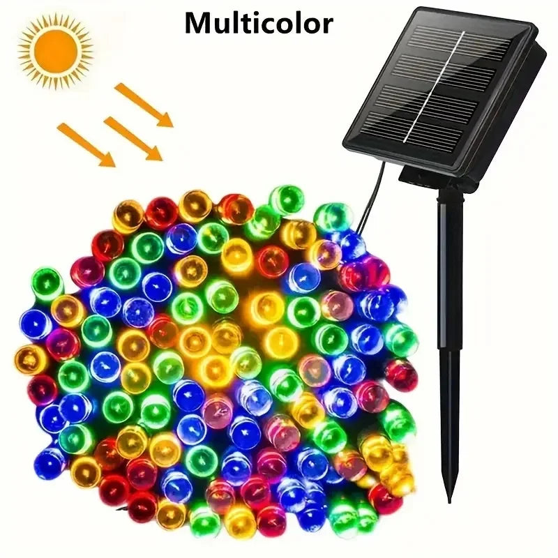 Guirlande lumineuse LED solaire extérieur Noël – vue 7