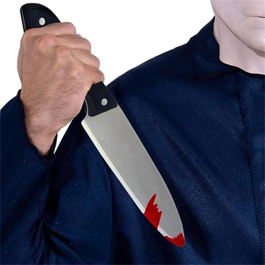 Couteau Ensanglanté 30 cm Réaliste en Plastique