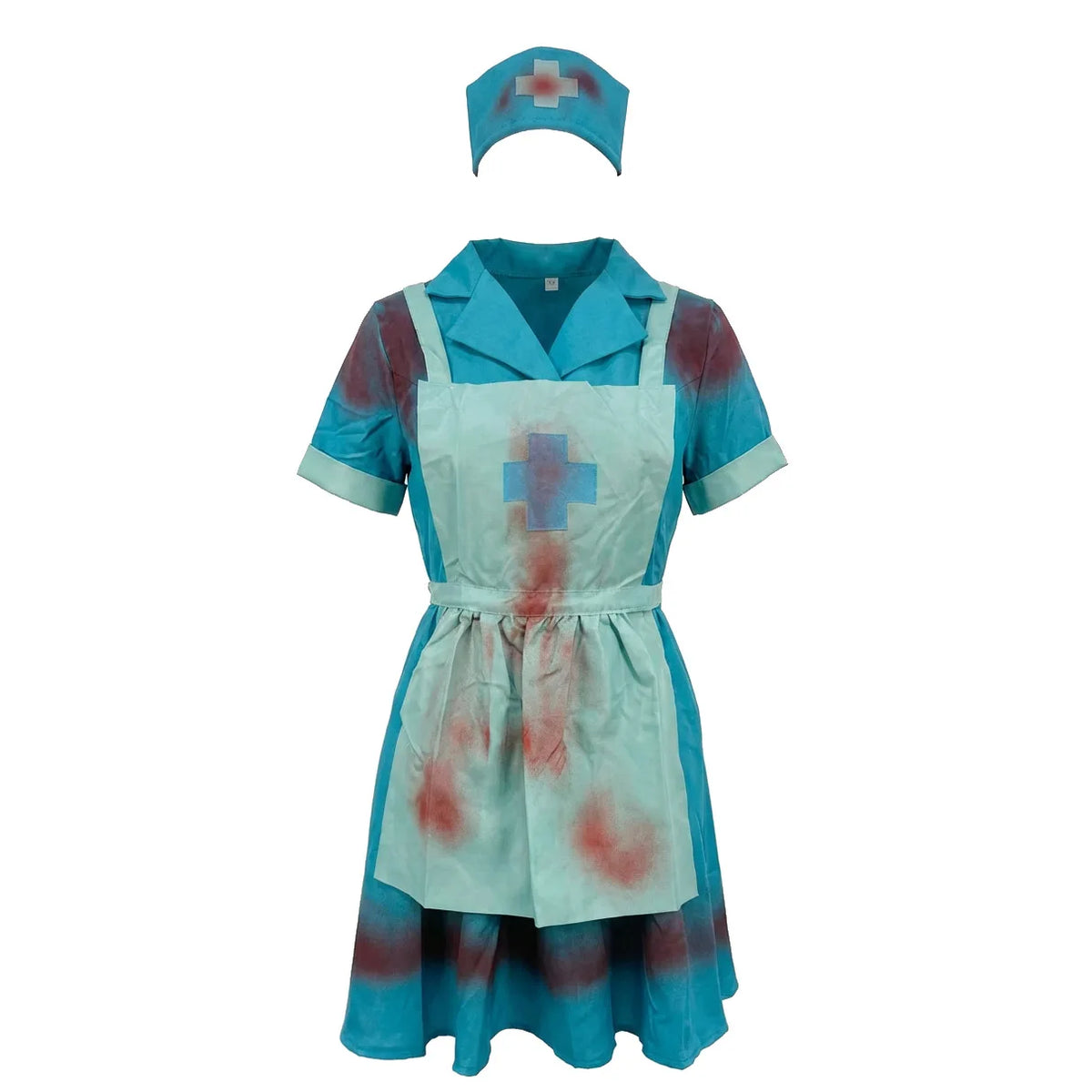 Déguisement Infirmière Zombie Déchirée avec Coiffe – vue 7