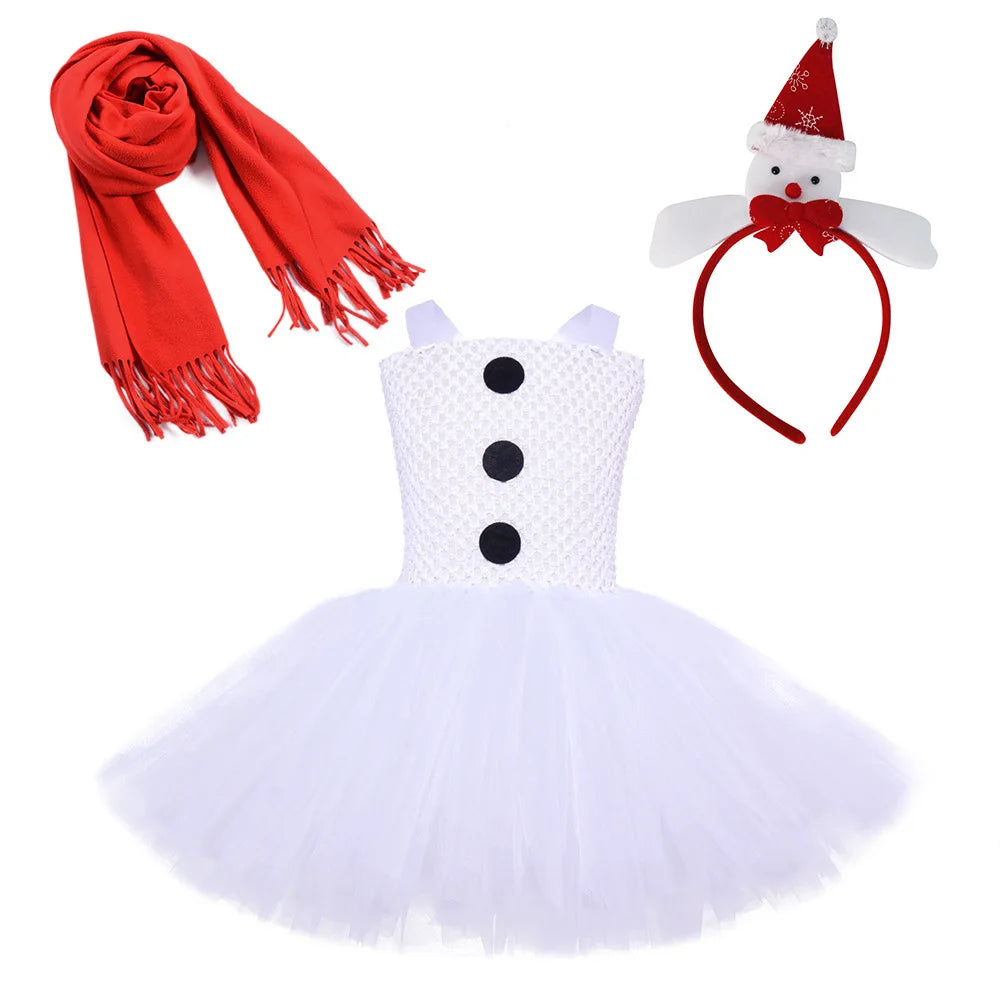 Robe Ballerine Bonhomme de Neige Femme