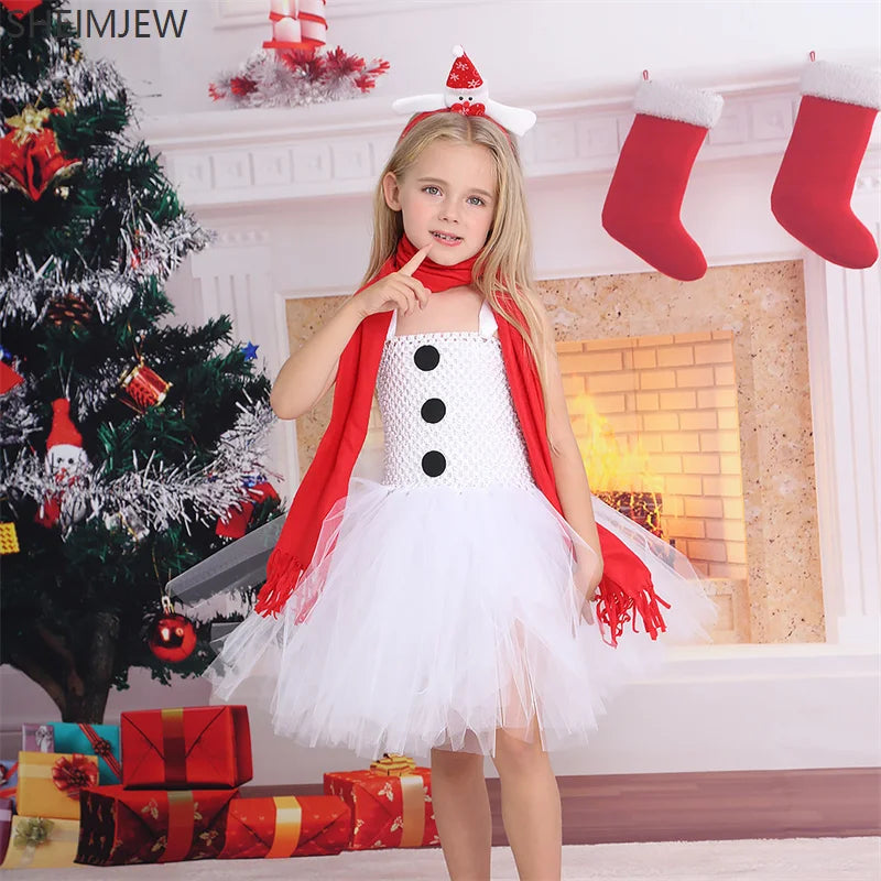 Robe Ballerine Bonhomme de Neige Femme