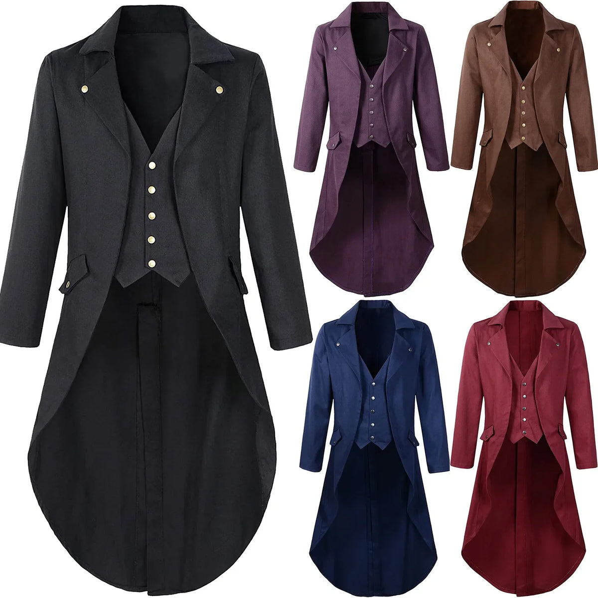 Veste Gothique Steampunk Homme – S à 4XL