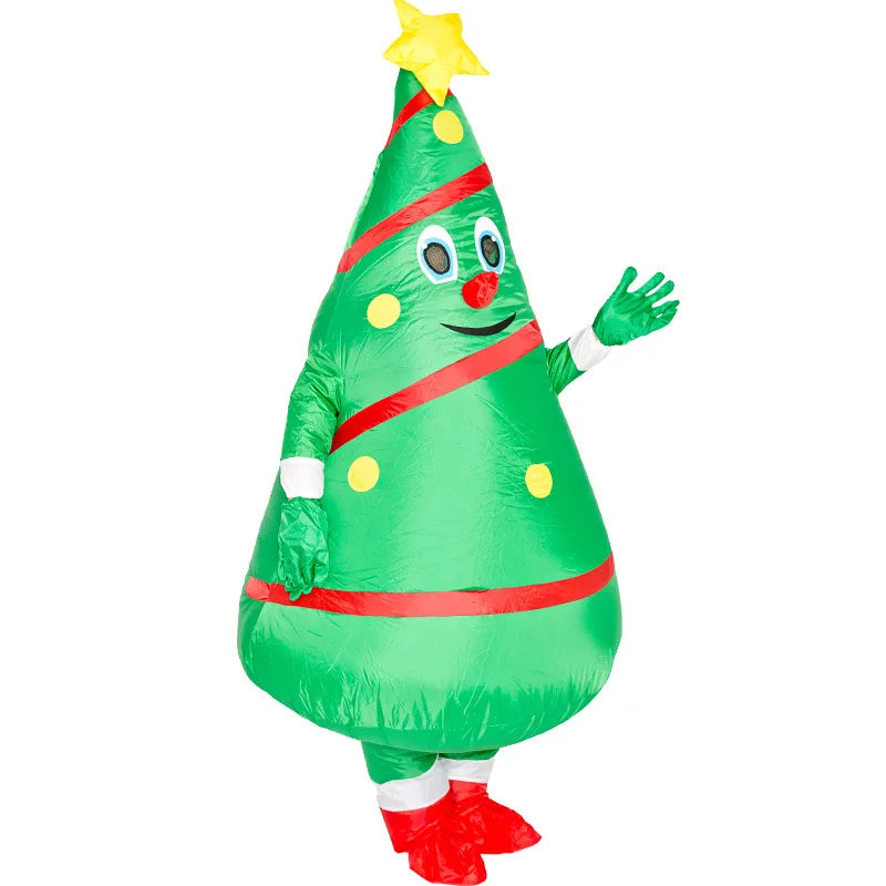 Déguisement Gonflable Sapin de Noël Adulte – vue 3