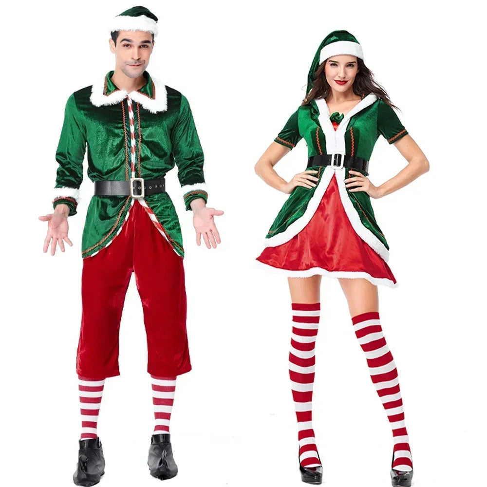Déguisement Noël Père Noël ou Lutine – Homme/Femme M à XXL