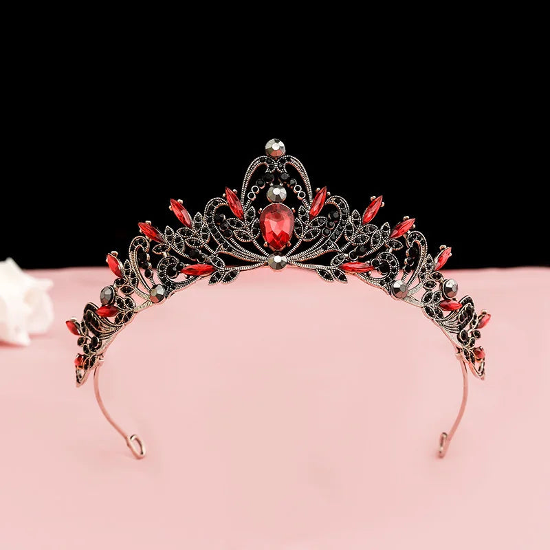 Déguisement Reine de Cœur — Robe Rouge, Couronne et Perruque – vue 8