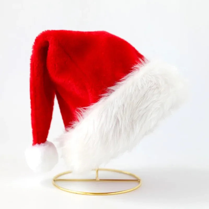 Bonnet de Père Noël en Velours – Adulte et Enfant