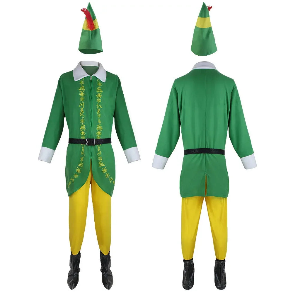 Déguisement Lutin de Noël pour Homme — Ensemble Vert – vue 3