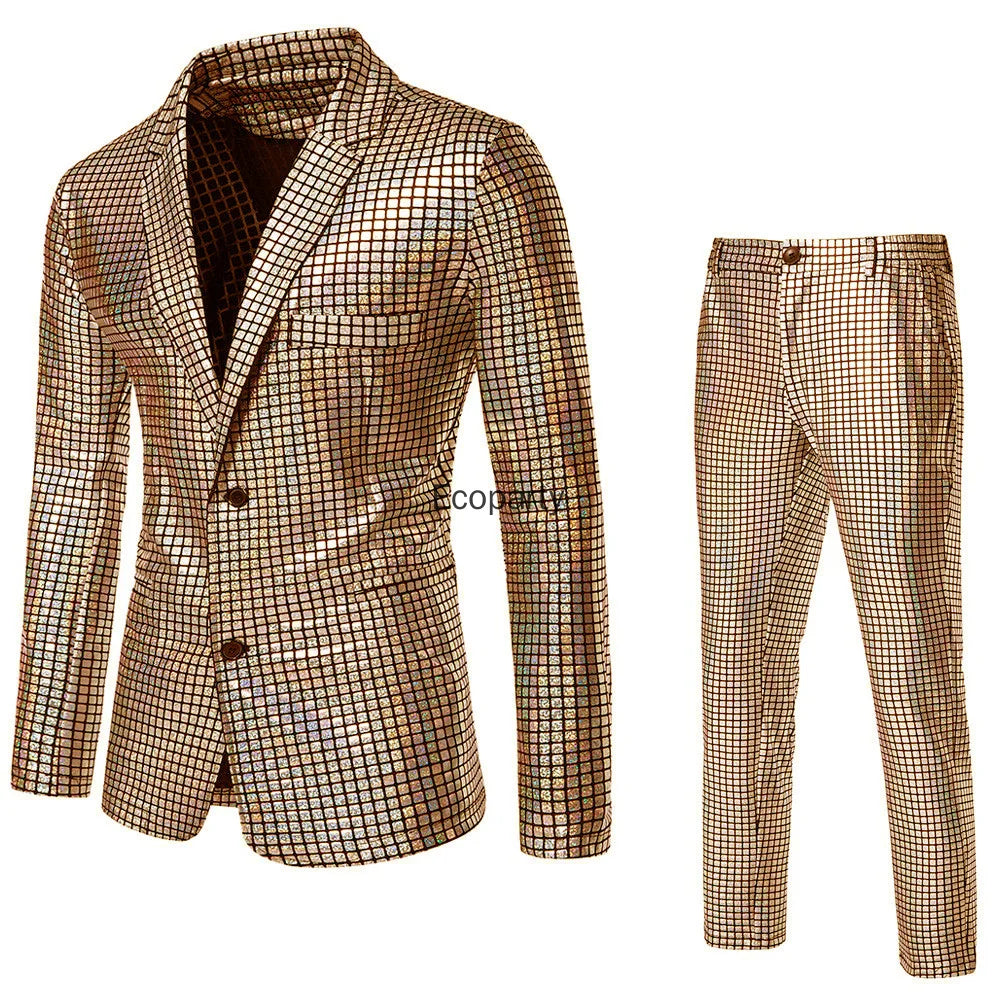 Costume Disco Années 70 Homme – Veste et Pantalon