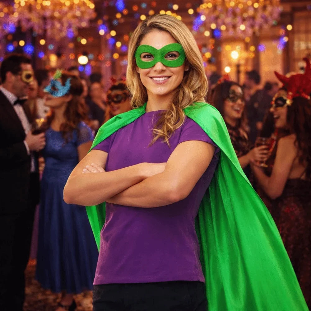Cape de Super-Héros et Masque – Ensemble 2 Pièces