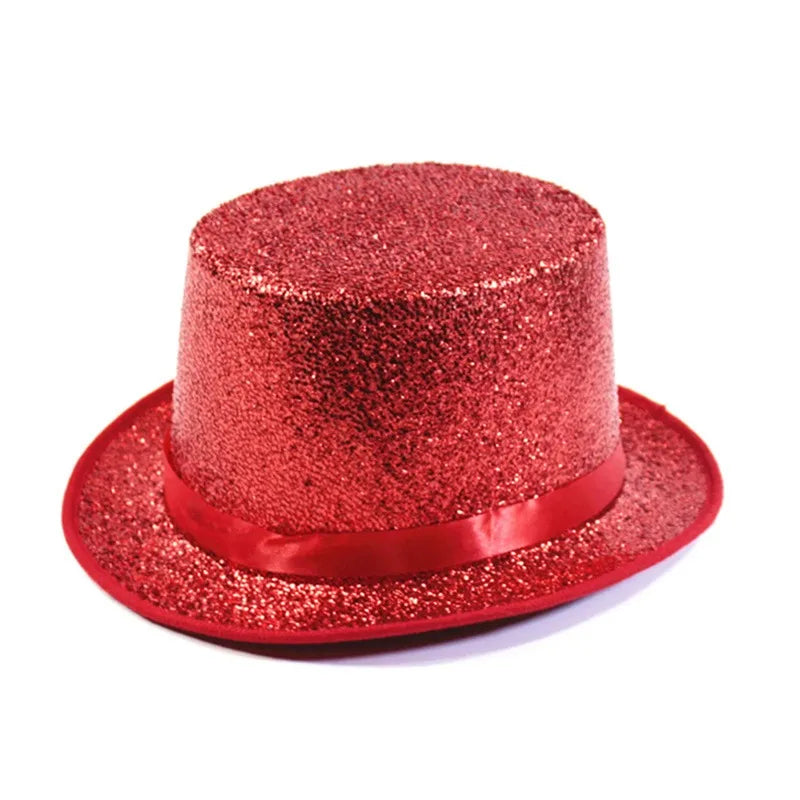 Chapeau Haut de Forme Pailleté – Accessoire de Déguisement – vue 2