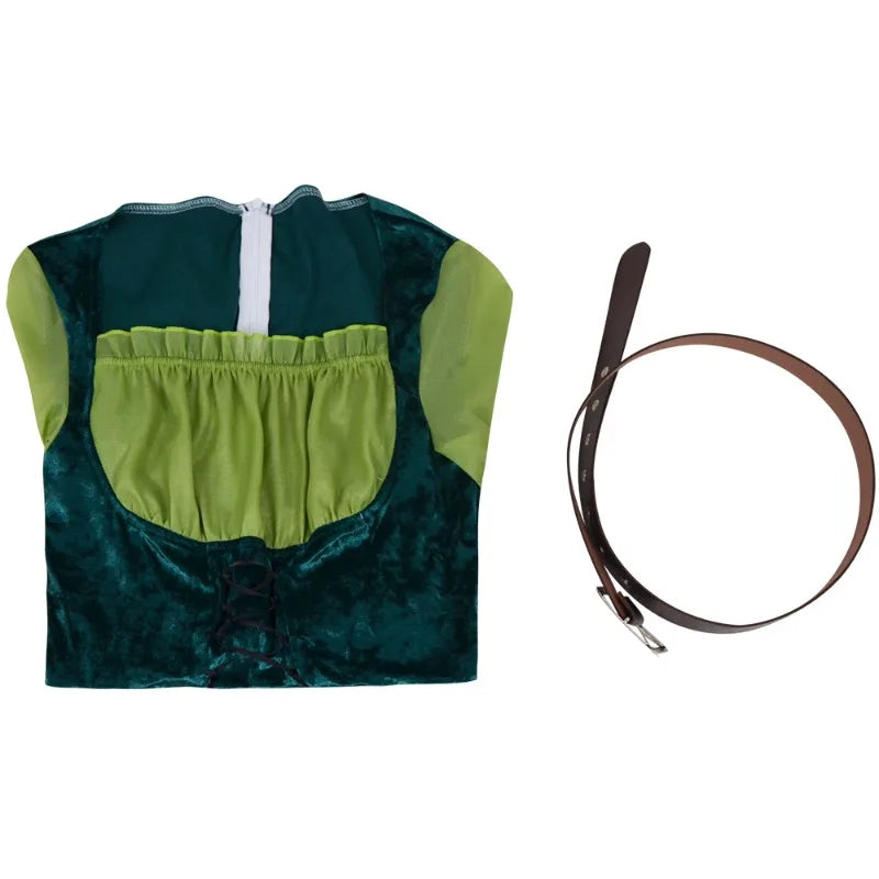 Robe Elfe Verte avec Ailes