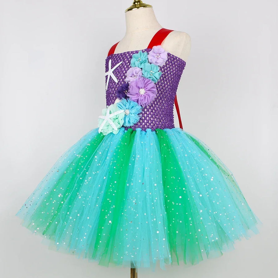 Robe Tutu Sirène Pailletée Fille