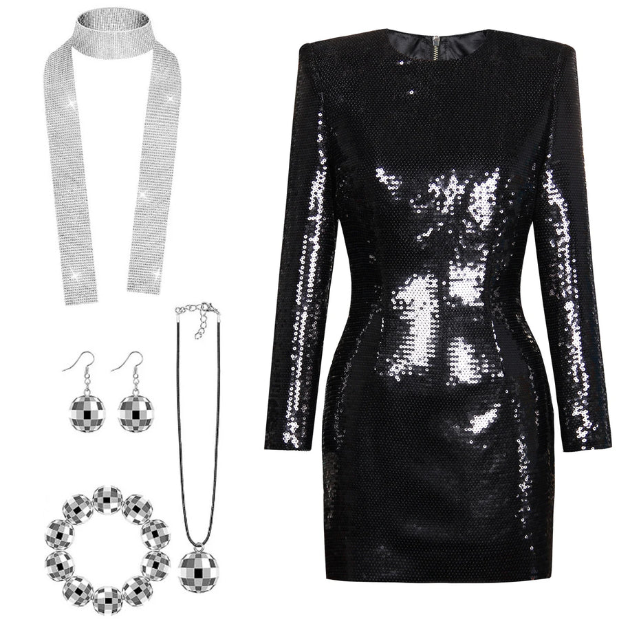 Déguisement Disco Femme 5 Pièces