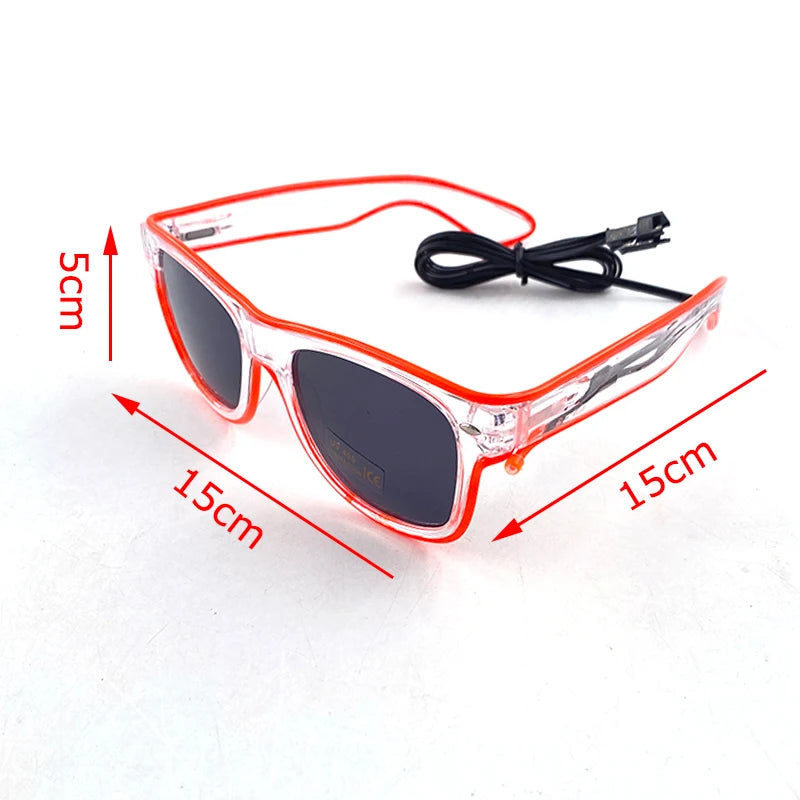 Lunettes Néon LED Lumineuses Adulte