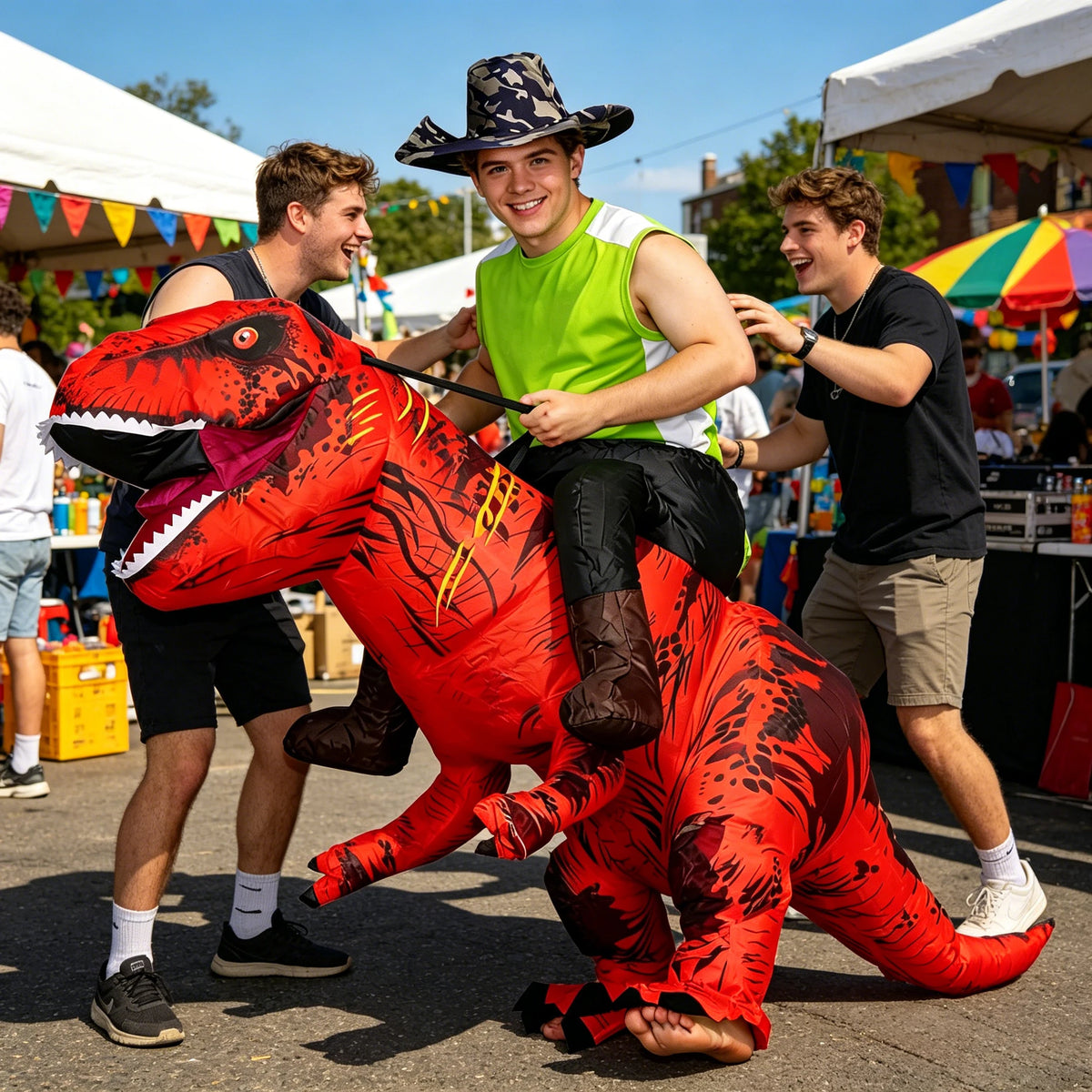 Déguisement T-Rex Gonflable Adulte – Six Coloris
